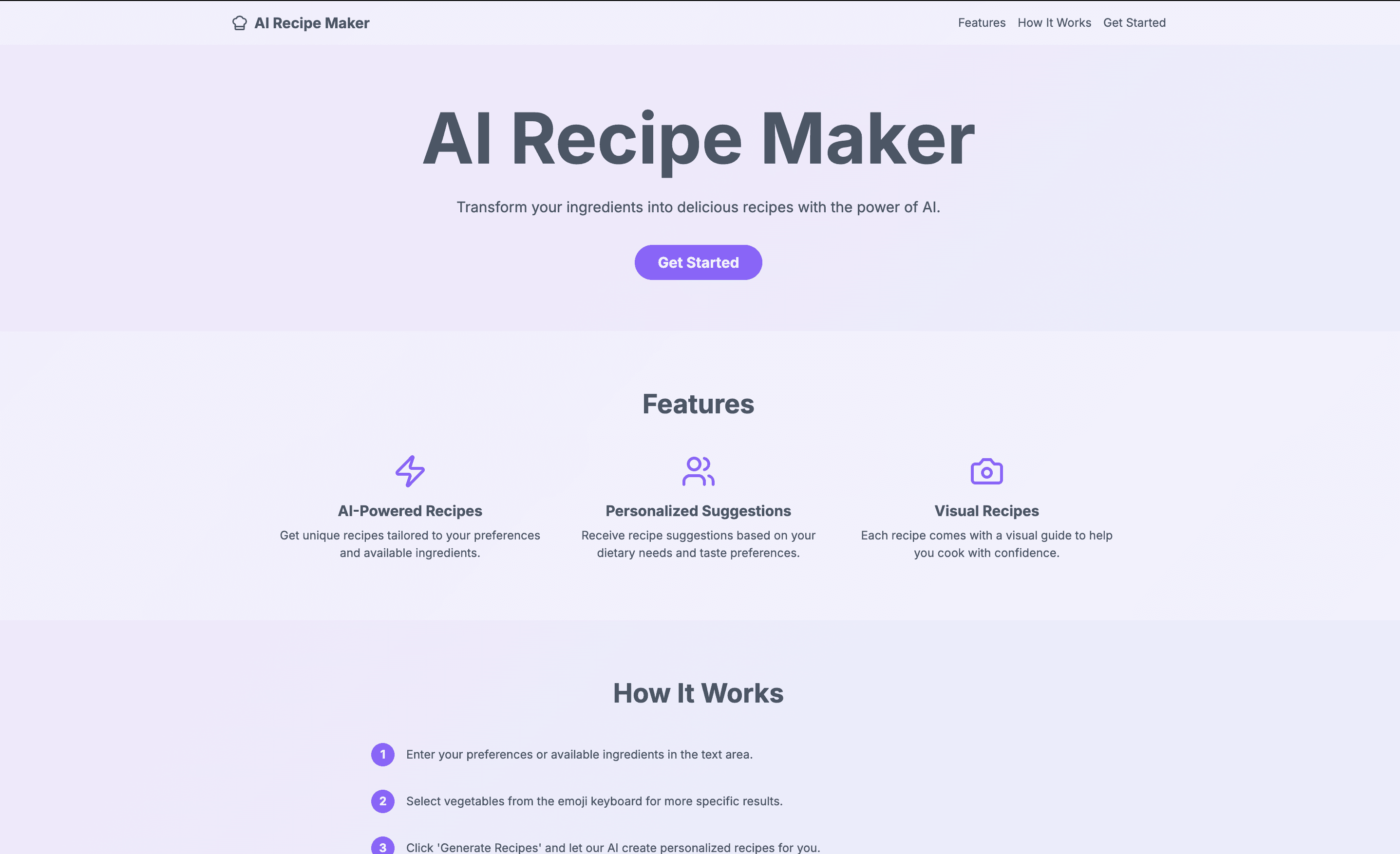 AI Recipe Maker Lite