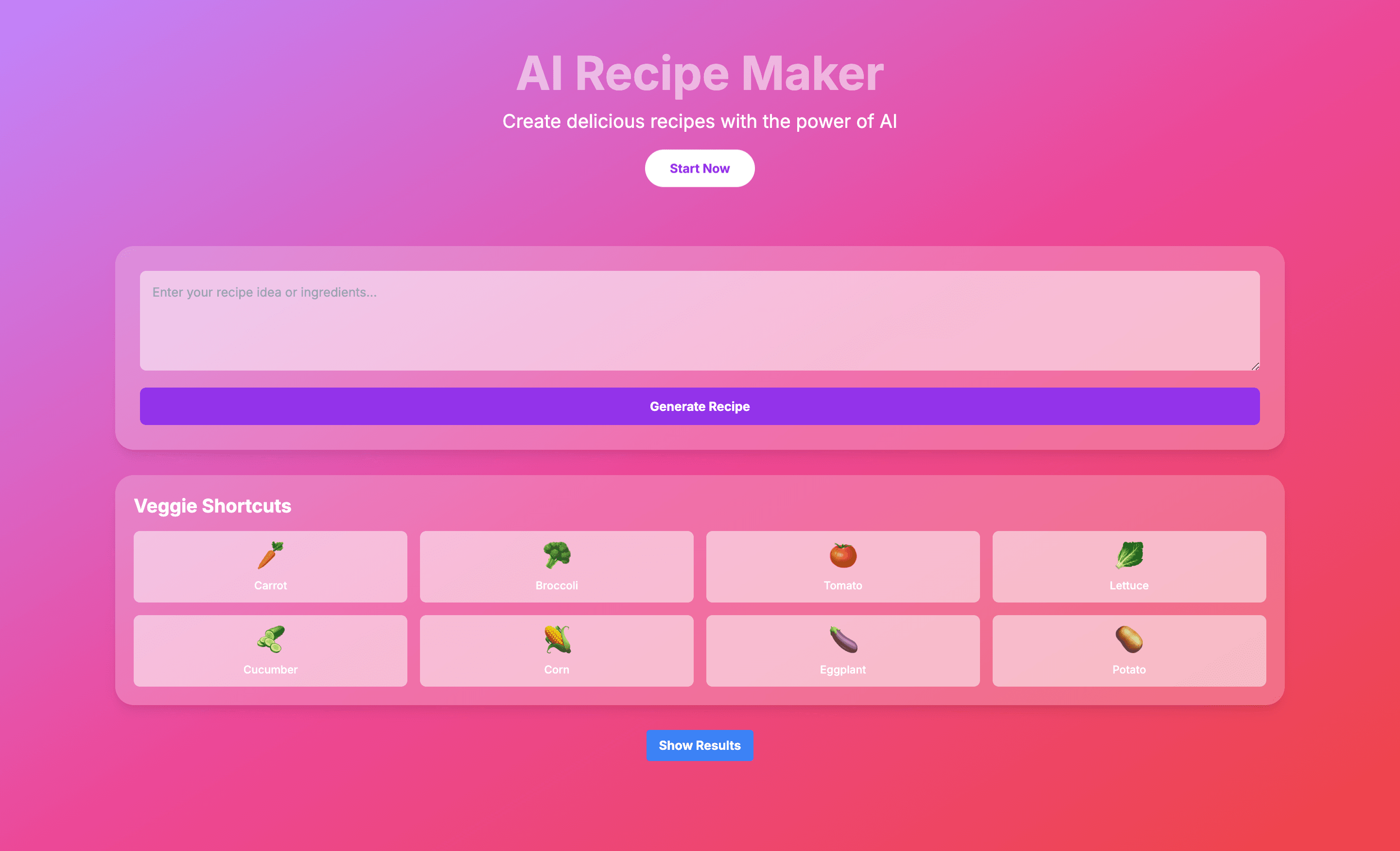 AI Recipe Maker Pro